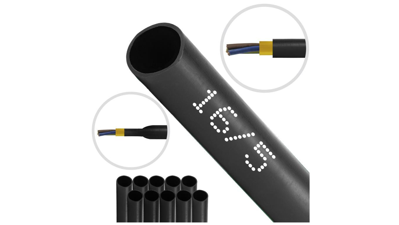 Heat shrink tube with glue RCK 16.0/5.0 black /T2UK