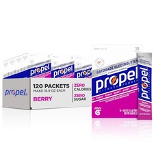Propel Electrolyte Enhanced Water Drink Mix Powder 120 Count 12 Pack of 10 