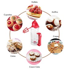 Kitchen Hand Held Electric Pancake Batter Mixer Dispenser Blender Machine Baki ;