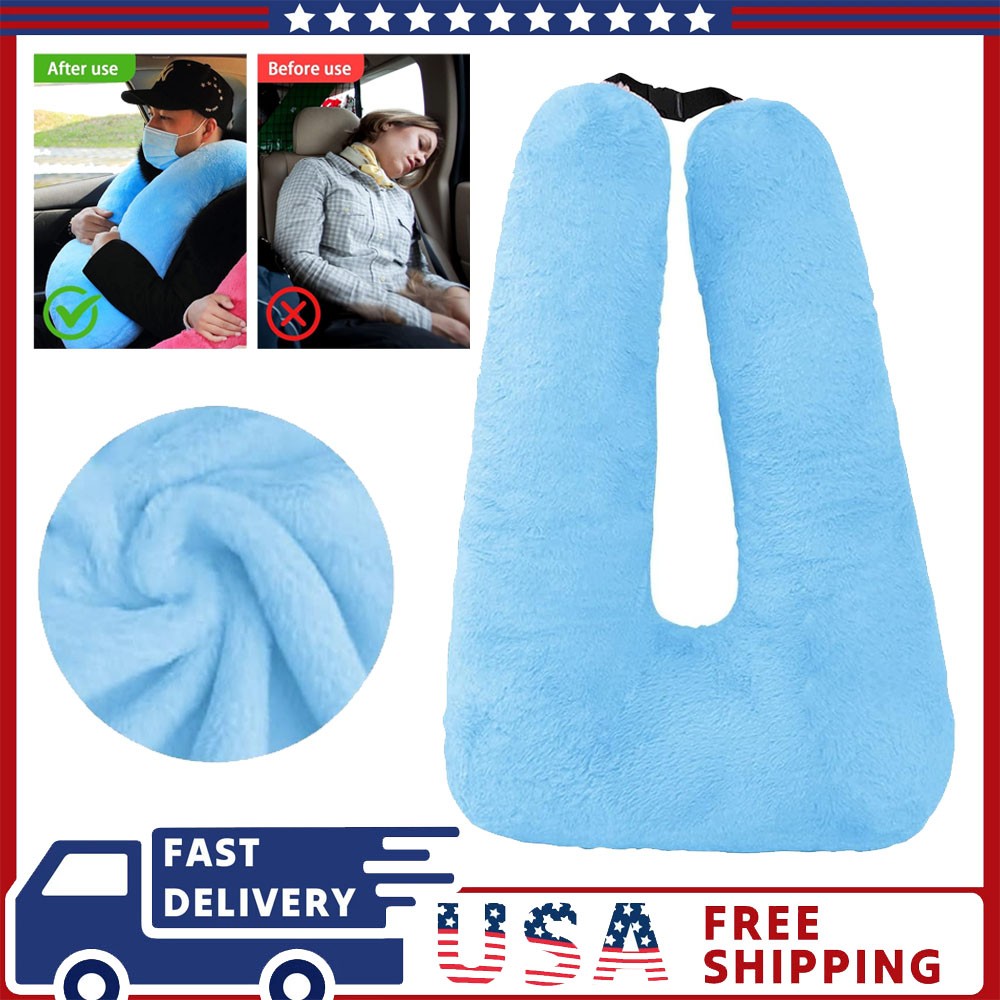 Comfortable Travel Neck Pillow for Adults & Kids - Car Cushion Support-image