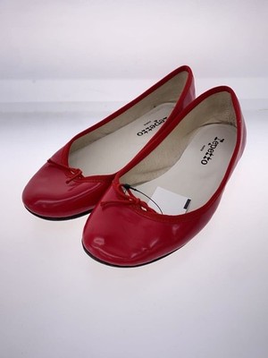 Repetto Flat Ballet Shoes Pumps Ribbon EU 38 US 8 Leather Red