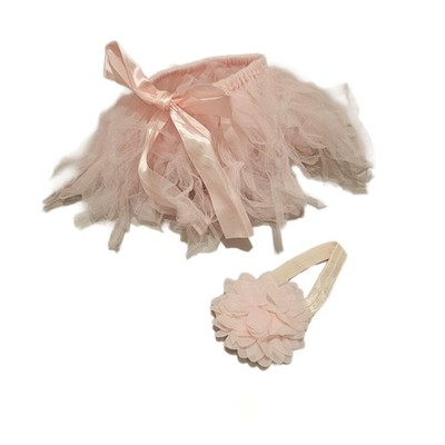 Baby Mädchen rosa Tutu und Haarband Set Alter-0-3 Monate Preloved guter Zustand