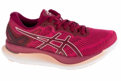 Laufschuhe Damen, Asics GlideRide, Rot