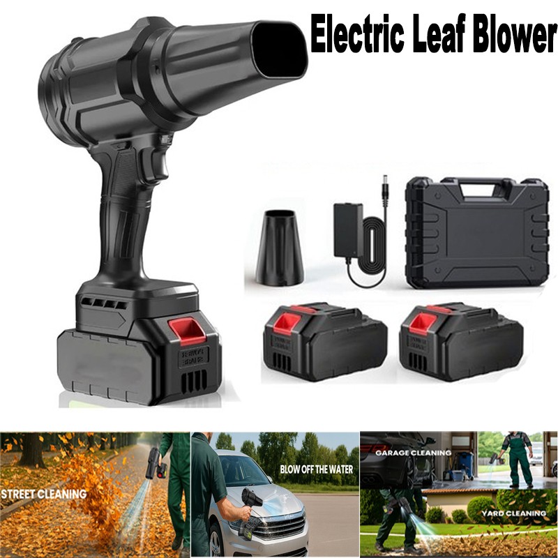 500,000 RPM Cordless Leaf Blower with 2X Batteries & for Charger Patio Cleaning
