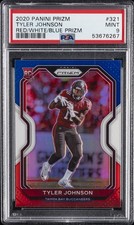 2020 PANINI PRIZM RED/WHITE/BLUE PRIZM #321 TYLER JOHNSON PSA 9