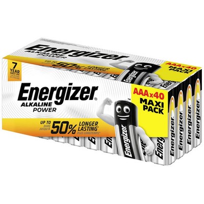 Energizer Batterie Micro AAA LR03 Alkaline Power 40er Set Energiespender