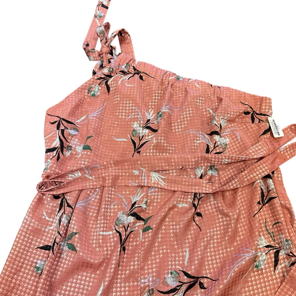 JESSICA SIMPSON MUJER MONO MATERNIDAD GRANDE MELOCOTÓN FLORAL PIERNA ANCHA NUEVO CON ETIQUETAS Foto 4 de 4