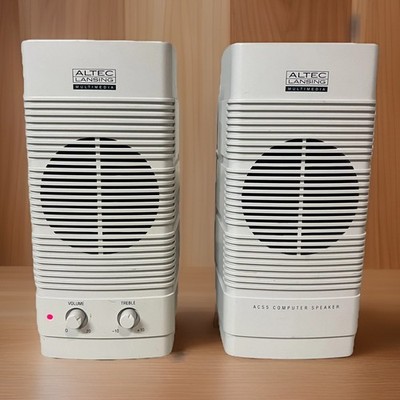 Vintage 90 s Altec Lansing ACS5 Multimedia Computer System Speakers TESTED