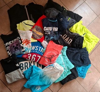 Großes Jungen Bekleidungspaket Marken H&M Jack&Jones Champion Jordan C&A 146 152