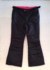 Swiss Tech Black Pink Ski Snow Pants Size 14-16 Youth XL Adjustable Waist