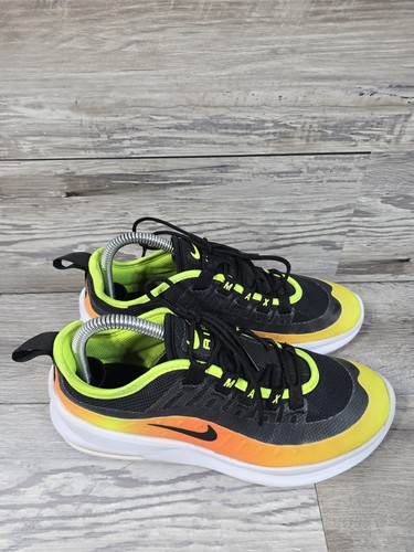 Nike Niños Air Max Axis RF Negro Amarillo Naranja Zapatos para Correr Talla 5Y/Mujeres 6.5 - Imagen 2 de 13