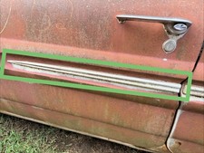1962 Pontiac Catalina Safari Wagon Driver Front Exterior Door Trim Molding 1962 Pontiac Catalina Safari Wagon Driver Front Exterior Door Trim Molding