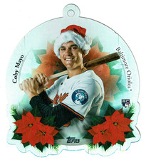 2025 Topps Holiday Baseball - Oversized Die-Cut Ornaments Coby Mayo #OO-6