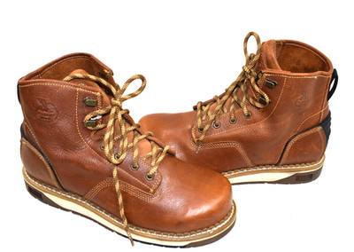GEORGIA BOOT 12 M AMP LT WEDGE 6'' EH-RATED STEEL TOE WORK BOOTS GB00348