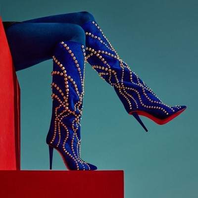 Christian Louboutin Astrilarge Botta Pika 100 Boots Galactiqueen