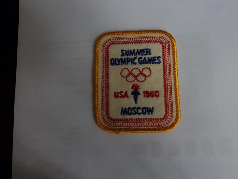 VINTAGE USA 1980  SUMMER OLYMPIC GAMES PATCH MOSCOW EXCELLENT CONDITION