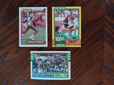 3 Card Lot of 1990-91 Topps San Francisco 49ers Football Cards
