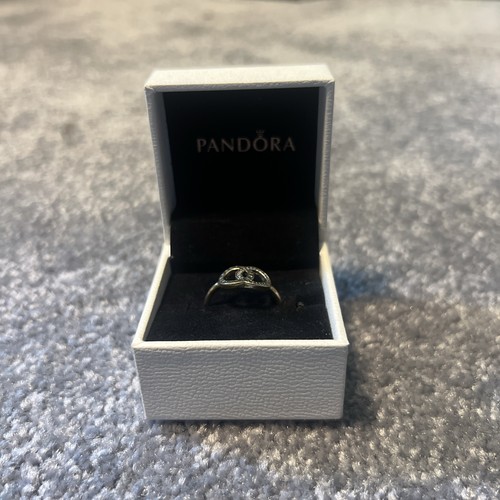 Pandora Timeless Pave Triple Row Ring Size 54/7