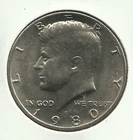 1980-P UNCIRCULATED KENNEDY HALF DOLLAR