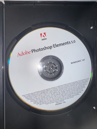 Adobe Photoshop Elements 5.0 Software Photo Editor Win XP PC CD 2006 NEW - Picture 2 of 3