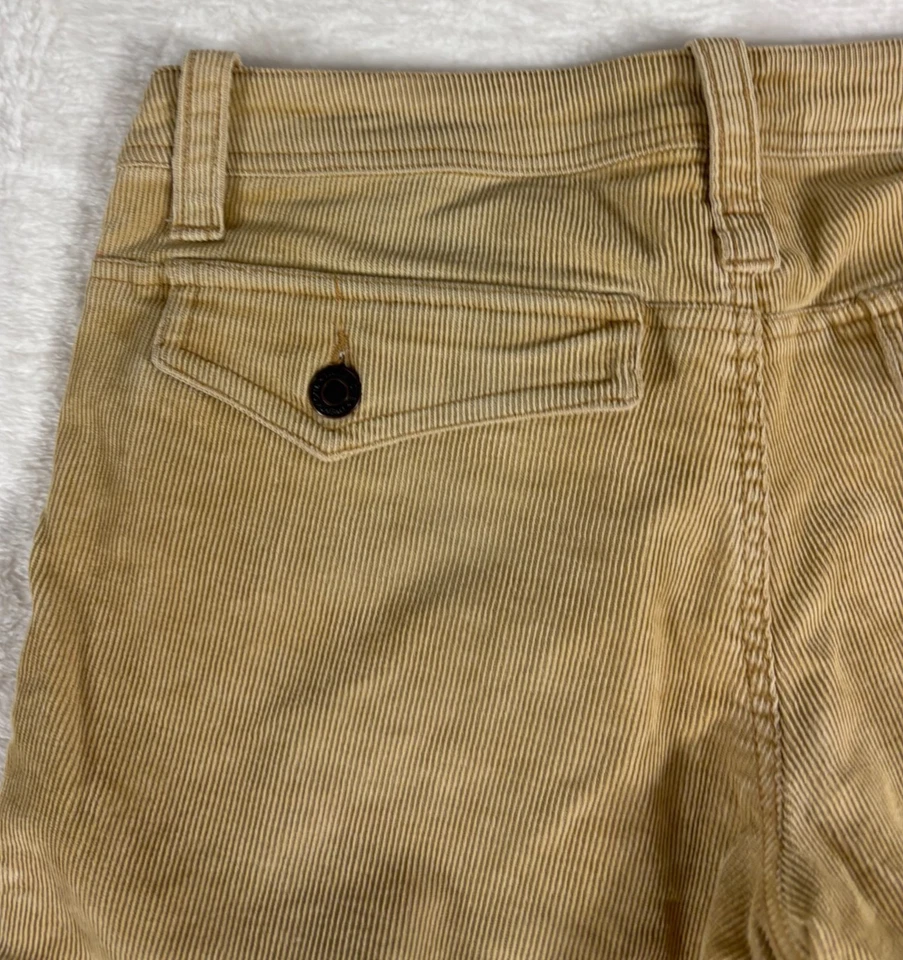 Capris de pana Twenty One 21 para mujer talla 7 Lt bronceado elástico tiro bajo ajuste regular Foto 4 de 4