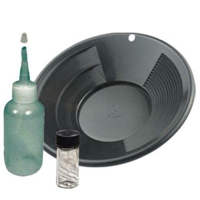 Sluice Monkey 10'' Black Gold Pan Panning Kit
