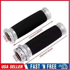 1"Motorcycle HandleBar Hand Grips For Harley Touring Sportster Dyna Softail VRSC