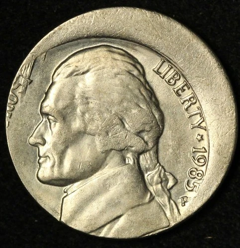 1985-P Jefferson Nickel — photo from the most recent tracked eBay sale