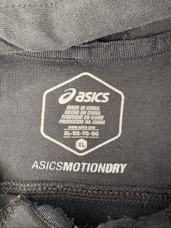 Chaleco ASICS negro espalda deportiva con capucha cremallera completa - XL Foto 4 de 4