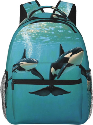 Orca Whale Backpack, Travel Backpacks Laptop Rucksack for Women, School Bookbag
