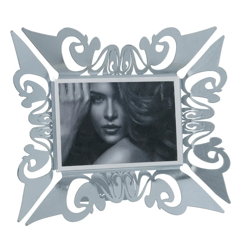 Cornice Portafoto con FOGLIA di VERO ARGENTO Foto 17 x 13 ARTI e MESTIERI, fotografia 7 di 9