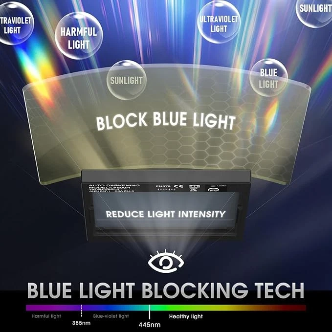 Casco soldador color verdadero área de visión grande oscurecimiento automático casco/capucha/máscara de soldadura Foto 4 de 4