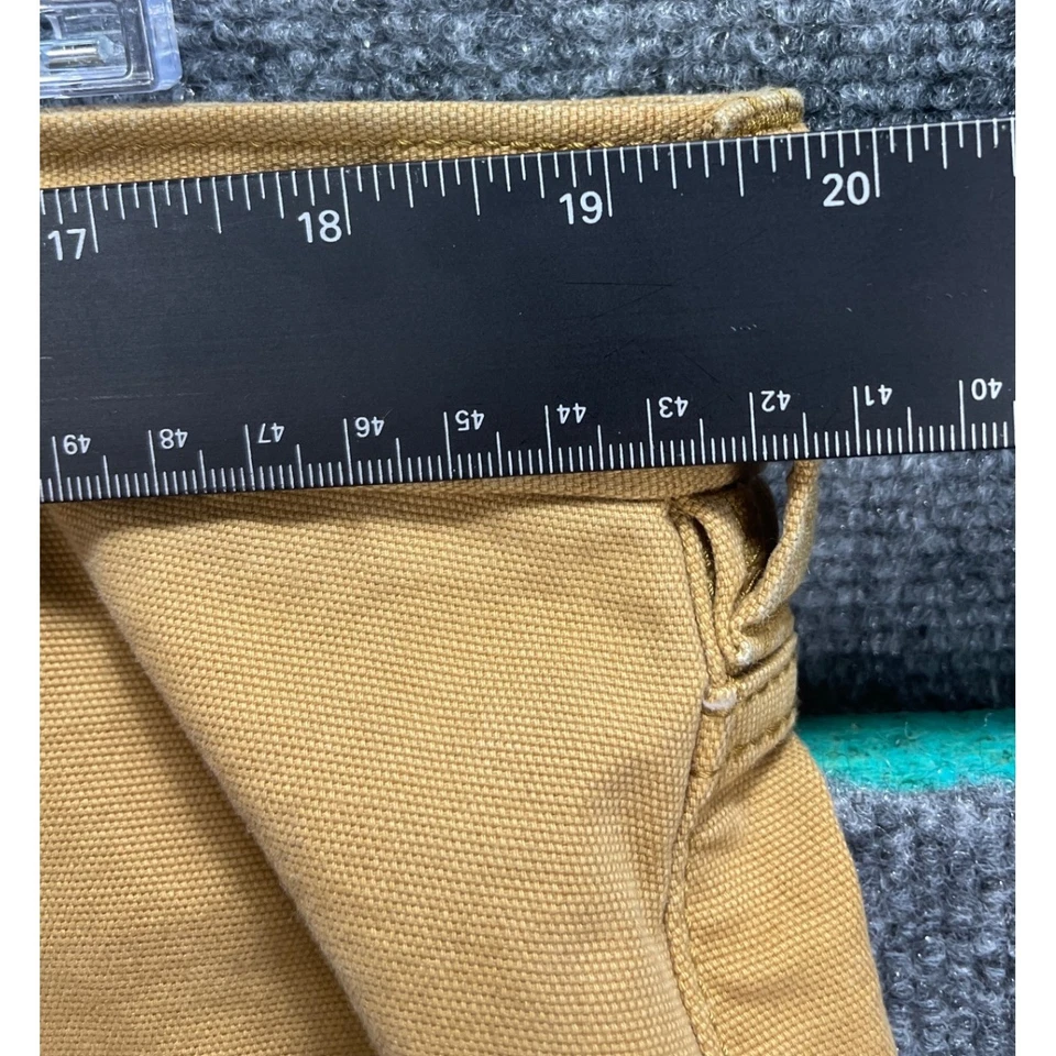 Carhartt Mens 40x32 Relaxed Rugged Flex Canvas Work Pants Khaki Brown BN2517-M - Image 3 of 4