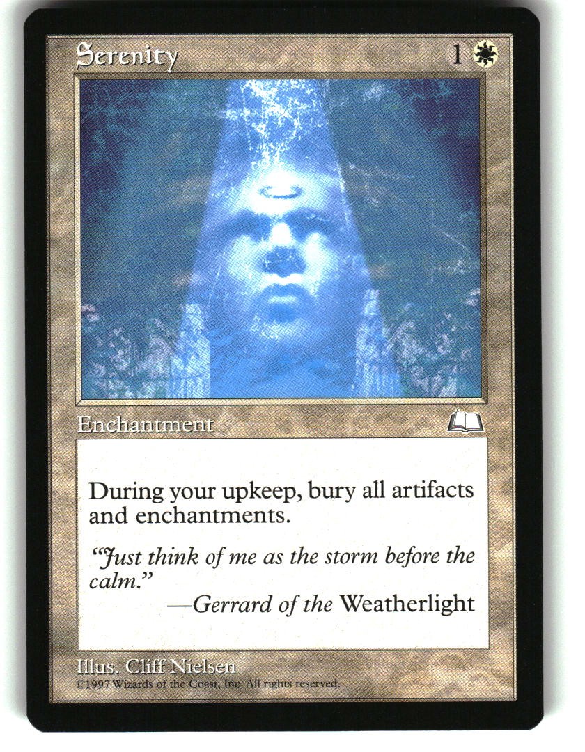 Magic the Gathering - Weatherlight Serenity 1997 Rare