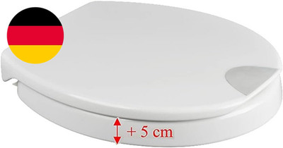 Novara plus Duroplast WC Sitz Erhöhung 5 Cm Mit Absenkautomatik, Bis 250 Kg Bela