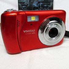 Vivitar ViviCam XX14 20MP HD Selfie Digital Camera 4X Digital Zoom Red TESTED