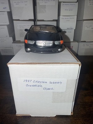 1997 Chrysler Sebring Convertible 125 Scale Model Car Color Black