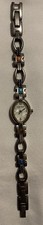 Nine West Watch Vintage Silver Tone With Turquoise Stones Working