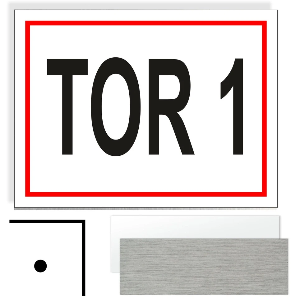 WERBEMITTEL MAHLMEISTER Tor 1 Hinweisschild Verbot Aluminium Schild Lochung WRS66