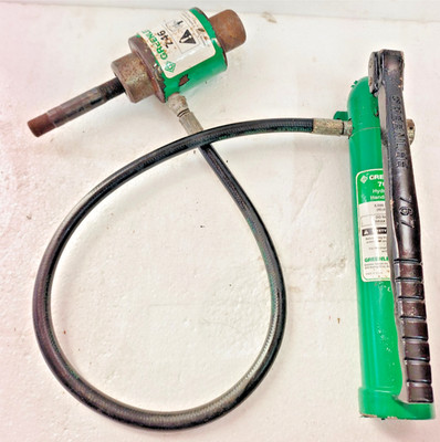 Greenlee 767 Hydraulic Hand Pump & 746 Ram Set for 7306 7310 Knockout