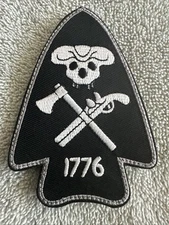 1776 PATRIOT 3x4 Embroidered Morale Patch Hook Backing Brand New