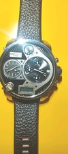 Diesel Men's Chronograph Watch DZ7247 Big Daddy Stainless Steel .