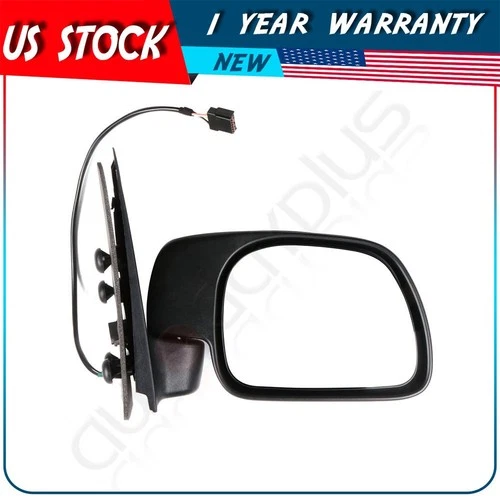 ?Clear Black Power Heated Mirror Fits 1999-2007 Ford F-250 Passenger Side