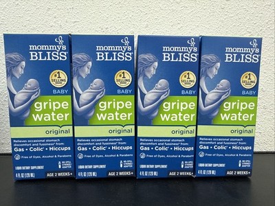 Bundle Of 2, 3 Or 4 Mommy's Bliss Gripe Water Infant Gas & Colic Relief 4 oz
