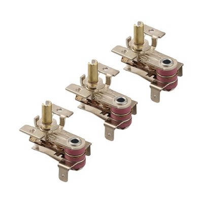 Temperaturschalter 3er Set regelbar Thermostat AC 250V 16A für Backofen