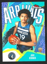 2025-26 Topps Finest Joan Beringer Arrivals RC Sky Blue Refracor 115/150