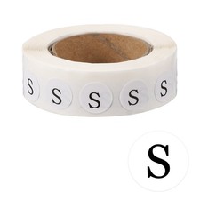 Inventory Label Sticker, 800 Pcs 0.5Inch Self-Adhesive Letter S , 1 Roll