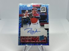 2022 DONRUSS OPTIC BASEBALL RATED ROOKIES SIGNATURES RILEY ADAMS AUTO TEAL /49