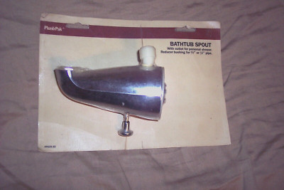 Bathtub Spout Shower Spout PP825-32 Fits 3/4'' or 1/2'' Pipe New Old Stock