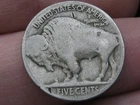 1917 S Buffalo Nickel 5 Cent Piece- San Francisco- Good Reverse Details